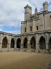 Fototapeta premium Béziers, May 2024: Visit the magnificent city of Béziers in Occitanie. Street photos - View of Saint-Nazaire and Saint-Celsus cathedrals