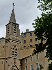 Béziers, May 2024: Visit the magnificent city of Béziers in Occitanie. Street photos - View of Saint-Nazaire and Saint-Celsus cathedrals