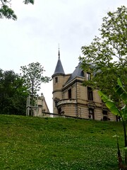 B&eacute;ziers, May 2024: Visit the magnificent city of B&eacute;ziers in Occitanie. Street photos - View of the colorful houses