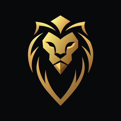 Black-golden-aura-unique-golden-roaring-lion-face 