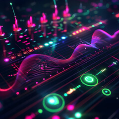 3D Digital Sound Spectrum: The Heartbeat of VJ Content Creation