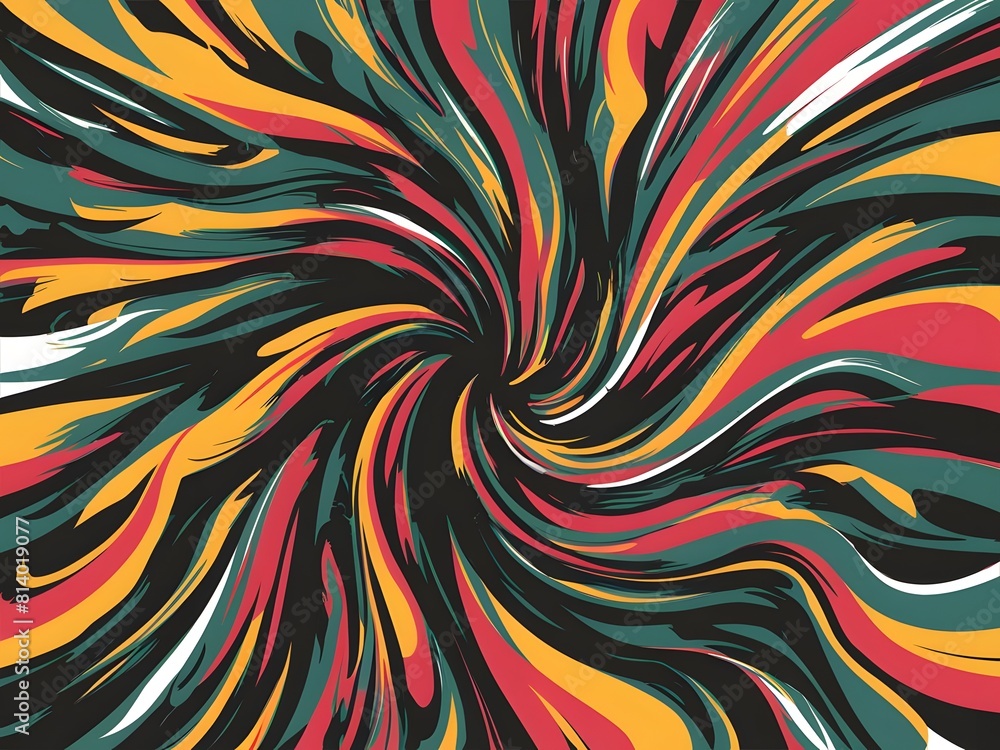 Poster colorful dynamic backdrop filled with energetic patterns