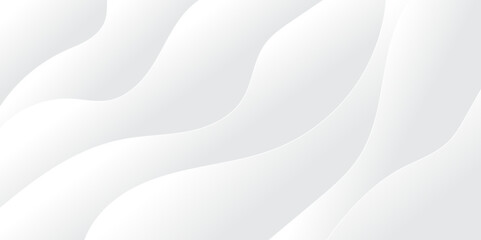  Abstract white paper wave background and abstract gradient and white wave curve lines banner background design. White wave modern abstract background design. space style. white background.