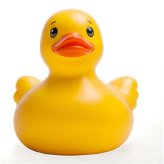 PNG file featuring a yellow rubber duck with a transparent background cutout. A mockup template for designing artwork.