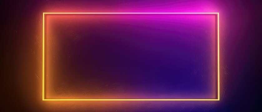 Ultrawide Simple Colorful Neon Glow Broder Background