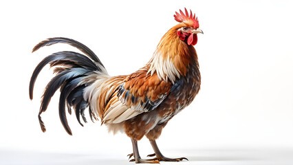 Fototapeta premium Isolated chicken on white background 