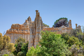 Les orgues d'Ille-sur-Têt dans le département des  Pyrénées Orientales en région Occitanie -...