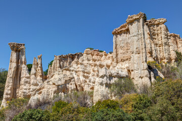 Les orgues d'Ille-sur-Têt dans le département des  Pyrénées Orientales en région Occitanie -...