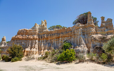 Les orgues d'Ille-sur-Têt dans le département des  Pyrénées Orientales en région Occitanie -...