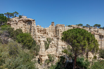 Les orgues d'Ille-sur-Têt dans le département des  Pyrénées Orientales en région Occitanie -...