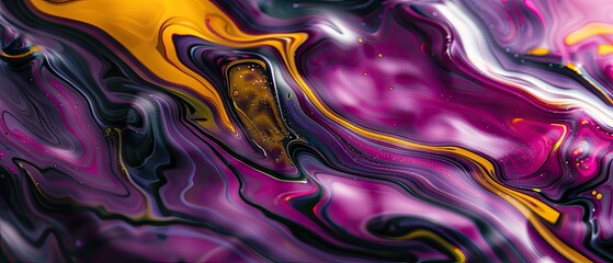Obraz premium Abstract art composition with vibrant colors and fluid shapes