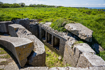 La Pointe du Hoc, site du débarquement de Normandie à Cricqueville-en-Bessin