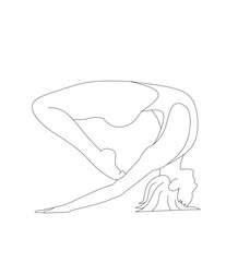 vector of young woman doing yoga exercises.
perfect vector collection