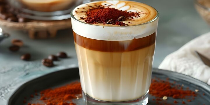 Enjoying a fashionable vegan oat flat white coffee at a chic cafe. Concept Coffee Culture, Fashionable Cafes, Vegan Options, Oat Milk, Lifestyle Choices