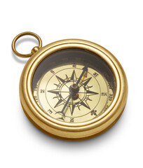 compass on white background