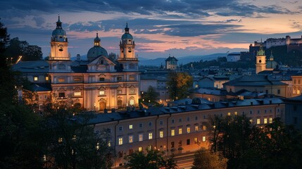 The Salzburg Festival in Austria celebrating classical music and opera with performances by renowned international artists in the birthplace of Mozart offering a sophisticated blend of high culture an