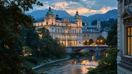 The Salzburg Festival in Austria celebrating classical music and opera with performances by renowned international artists in the birthplace of Mozart offering a sophisticated blend of high culture an