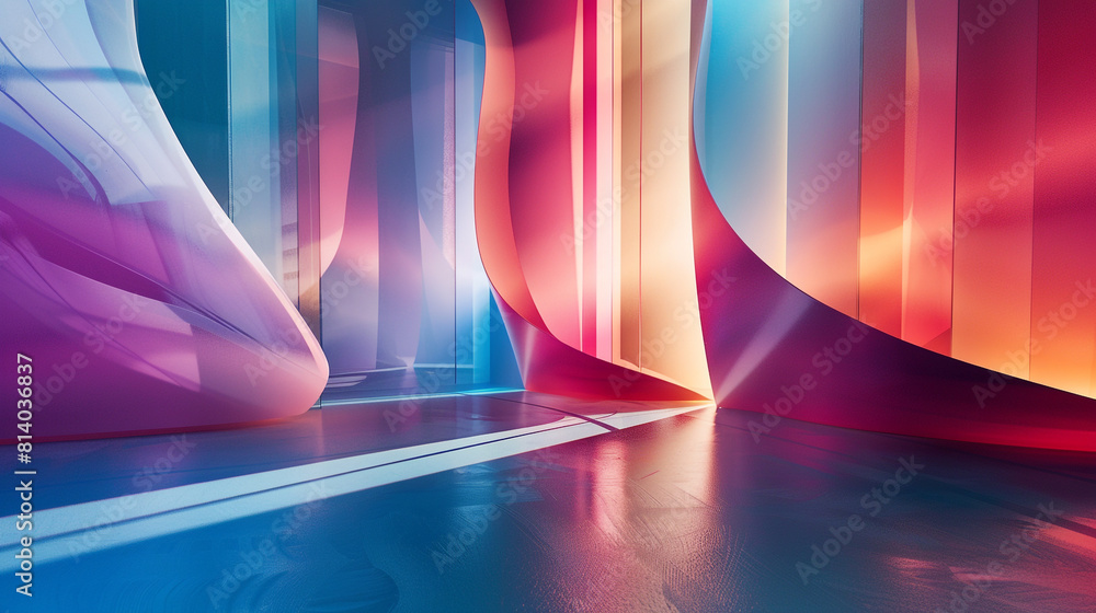 Poster an abstract interpretation of studio background