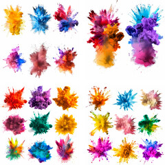 splatter spot stain dye splashing explosion ink movement rainbow spray colourful smoke textured