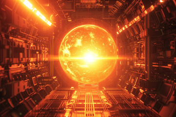 Power generation system controlled by digital technologies that utilizes quantum computer unit with thermonuclear reactor AI Generative