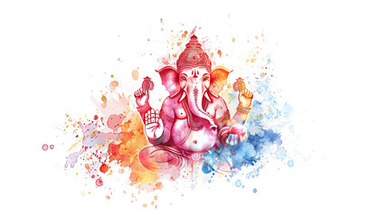 Beautiful digital art of lord Ganesha, the remover of obstacles, perfect for bringing positivity and progress to your space.