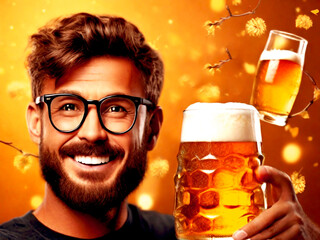 cheers with friends and family at Beer Day Festival Celebration