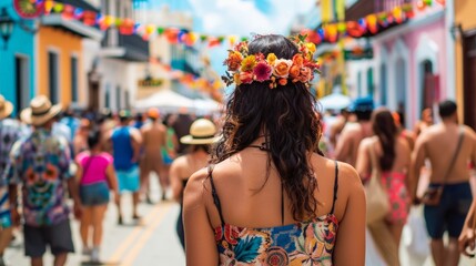 The Festival de la Calle San Sebasti?n in San Juan Puerto Rico a major cultural celebration marking...