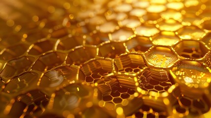 Loopable Honeycomb 3D Animated Backgrounds hyper realistic 