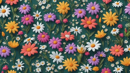 meadow floral pattern, Floral beauty