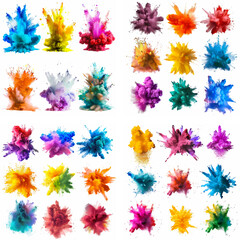 splatter spot stain dye splashing explosion ink movement rainbow spray colourful smoke textured