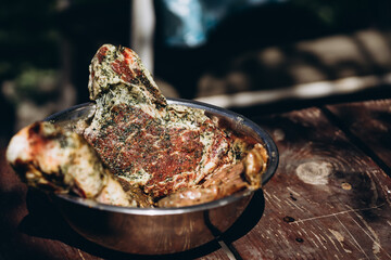 duck with potatoes and rosemary