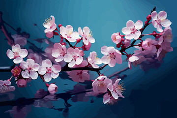 Sakura Cherry Blossom Flower illustration