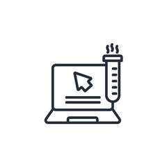 Computer science icon. vector.Editable stroke.linear style sign for use web design,logo.Symbol illustration.