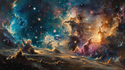 Cosmic Canvas Exploring the Galactic Odyssey