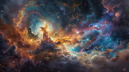 Cosmic Canvas Exploring the Galactic Odyssey