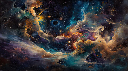 Cosmic Canvas Exploring the Galactic Odyssey