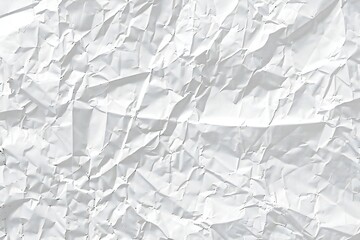 Crumpled White Paper Poster Element Isolated on Background