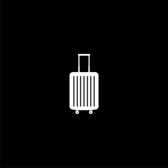 Travel bag icon isolated on dark background