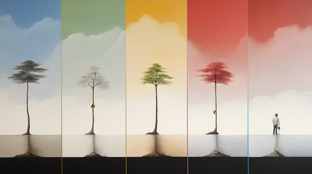 Harmonia da Natureza: Uma Ilustra&ccedil;&atilde;o de Diversidade e Ecologia