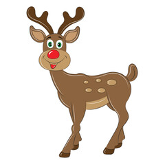 cute reindeer illustration