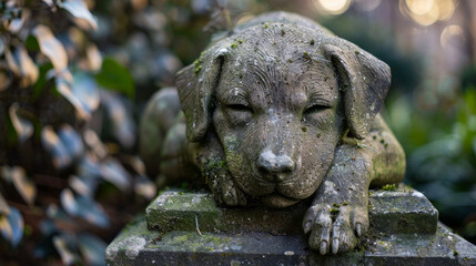 A grave marker for a beloved pet.