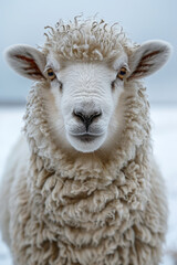 Sheep with wool that changes density and color based on temperature, providing optimal comfort,