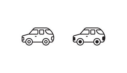 Car icon design with white background stock illustration
