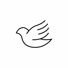 dove bird peace icon sign