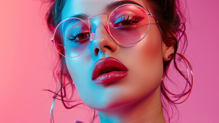 Fototapeta premium Fashion models often follow the latest trends in fashion and beauty. They pose for photographs and videos, and appear in fashion shows and advertisements.