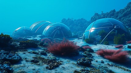 Futuristic Underwater Research Station: Exploring the Depths of Oceanic Discovery