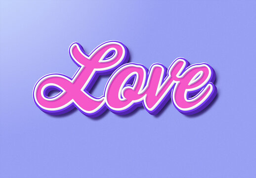 3D Effect Text