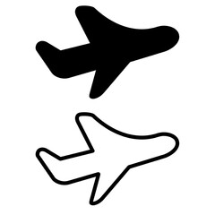 Airplane Icon Vector Transportation Logo Template