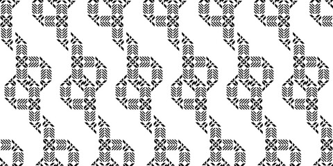 Techno vector chains, seamless pattern. Vector element