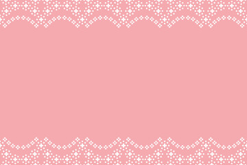 Ethnic geometric fabric pattern Cross Stitch.Embroidery Ethnic oriental Pixel pattern rose pink gold pastel background. Abstract,vector,illustration. Texture,clothing,scarf,decoration,silk wallpaper.